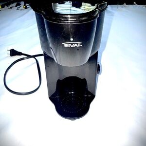 Rival Single Serve Coffee Maker - Black - Includes Permanent Filter
